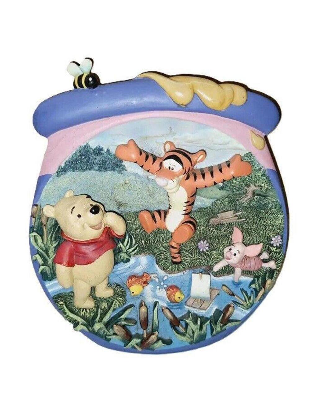 Winnie The Pooh Adorable Signed Collector Plate Dish Wall Art Bradford Exchange